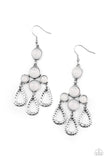 Paparazzi Mediterranean Magic - White - Earrings