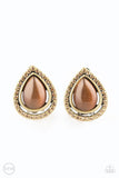 Paparazzi Noteworthy Shimmer - Brass - Earrings