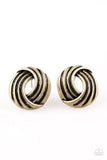 Paparazzi Rare Refinement - Brass - Earrings