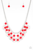 Paparazzi Really Rococo - Red - Necklace