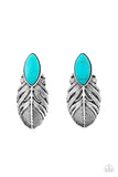 Paparazzi Rural Roadrunner - Blue - Earrings