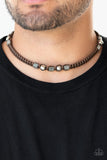 Paparazzi Take A Trek - Brown - Necklace
Sections of shiny silver beads and studded hexagonal accents are knotted in place along a brown cord that has been braided around the neck for a seasonal look. Features a button loop closure.
