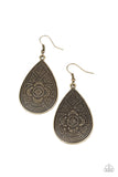 Paparazzi Tribal Takeover - Brass - Earrings