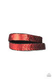 Paparazzi Under The Sequins - Brown-Red - Bracelet