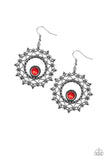 Paparazzi Wreathed In Whimsicality - Red - Earrings