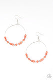Paparazzi Stone Spa - Orange - Earrings